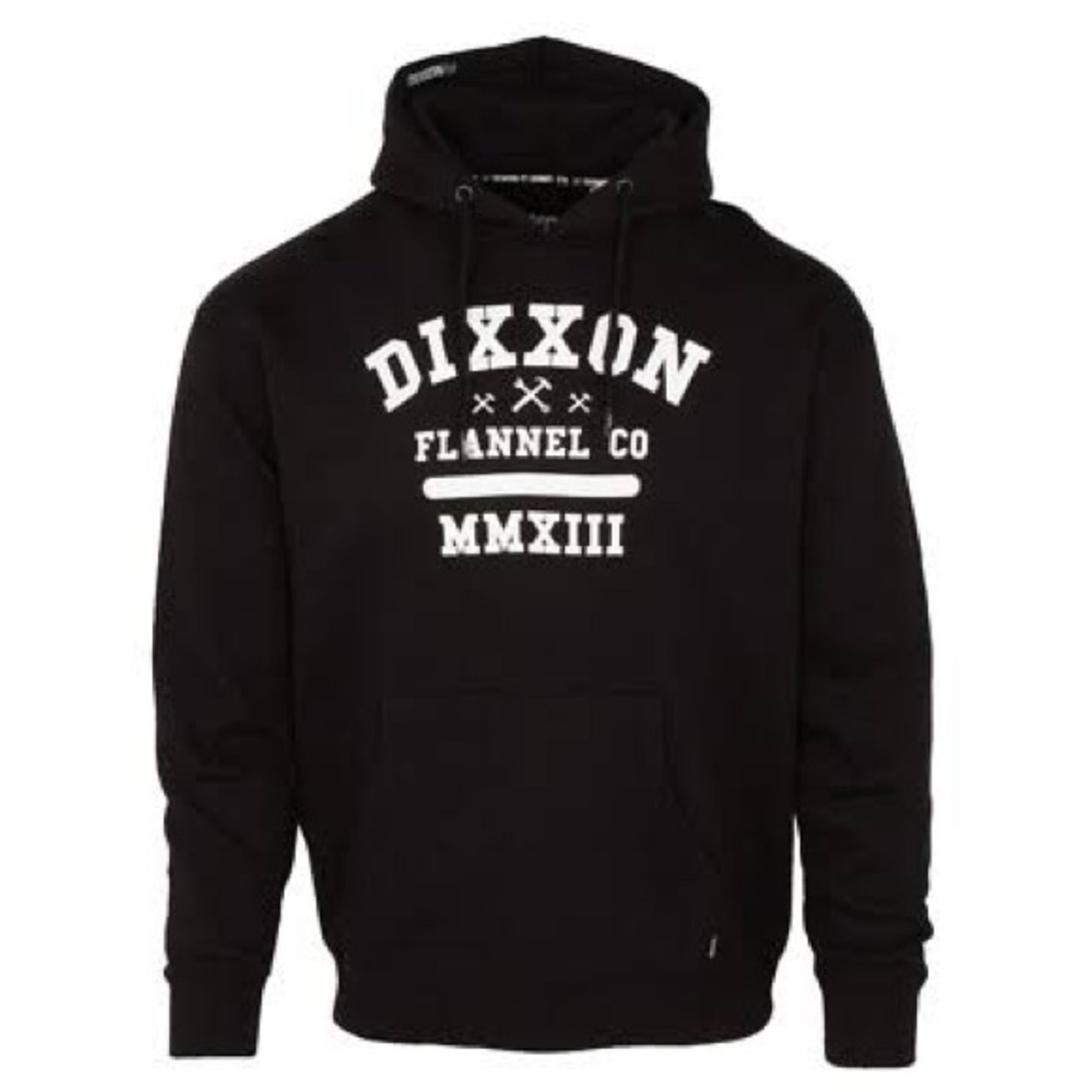 Dixxon Flannel Co Pullover Hoodie “Hammered-Black” Men’s 2XL - NWT - Brand New